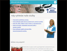 Tablet Screenshot of mostkdomovu.cz